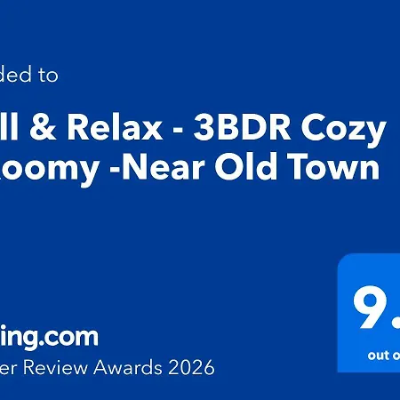 Chill & Relax - Cozy & Roomy -3Bdr Near Old Town Appartement *